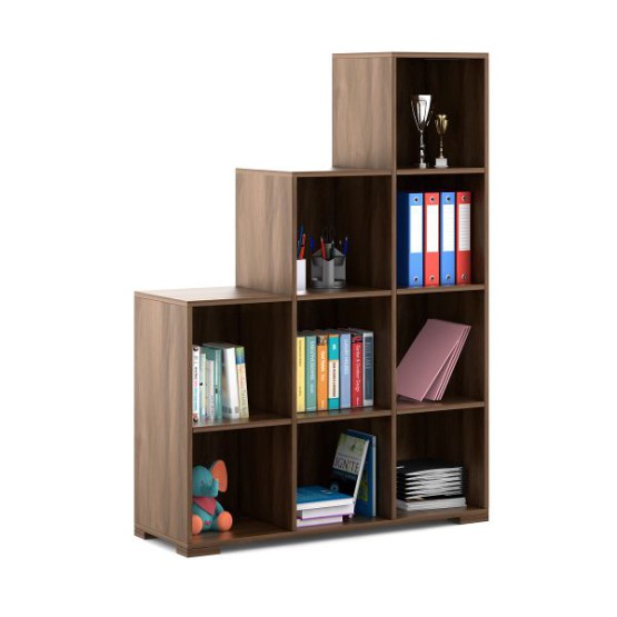 Kosmo Book Case 123 - Walnut Bronze Woodpore