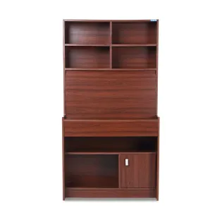 Kosmo Study Table Achiever - Walnut Rigato Woodpore