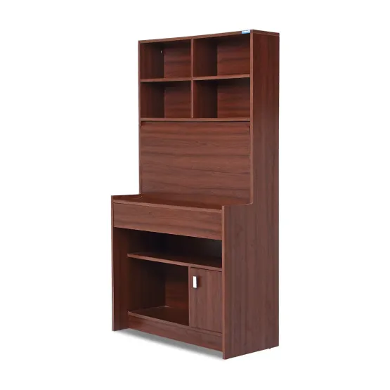 Kosmo Study Table Achiever - Walnut Rigato Woodpore