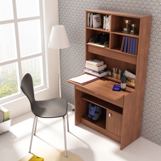 Study Table Achiever - Walnut Rigato Woodpore