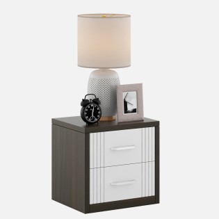 Kosmo Alina Bedside- Fumed Oak Woodpore