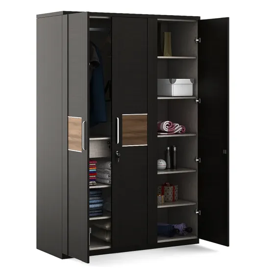 Ml Amazon 3 Door Wardrobe - Natural Wenge Woodpore