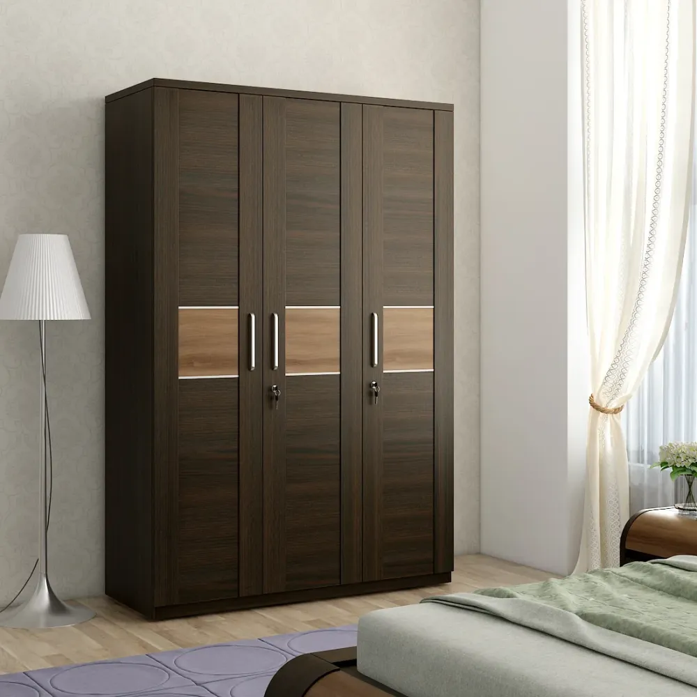 Ml Amazon 3 Door Wardrobe - Natural Wenge Woodpore