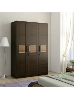 Amazon 3 Door Wardrobe - Natural Wenge Woodpore