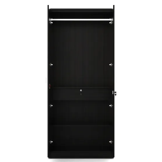 Kosmo Apex 2 Door Wardrobe - Natural Wenge Woodpore