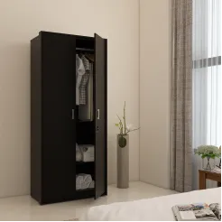 Apex 2 Door Wardrobe - Natural Wenge Woodpore