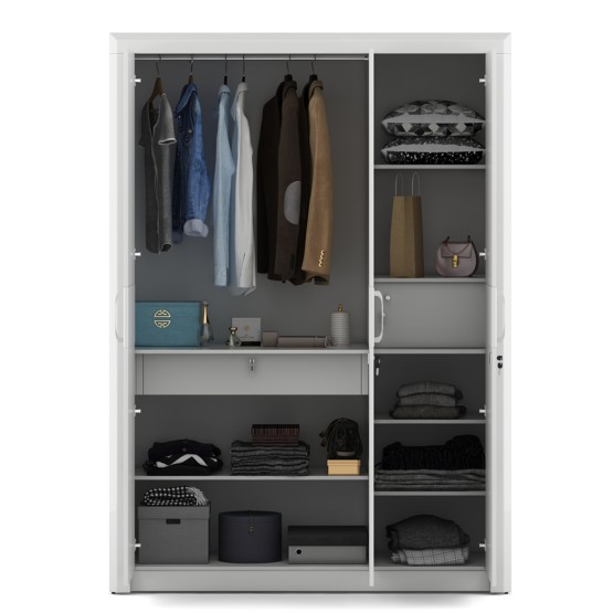 Kosmo Arctic 3 Door Wardrobe -high Gloss White