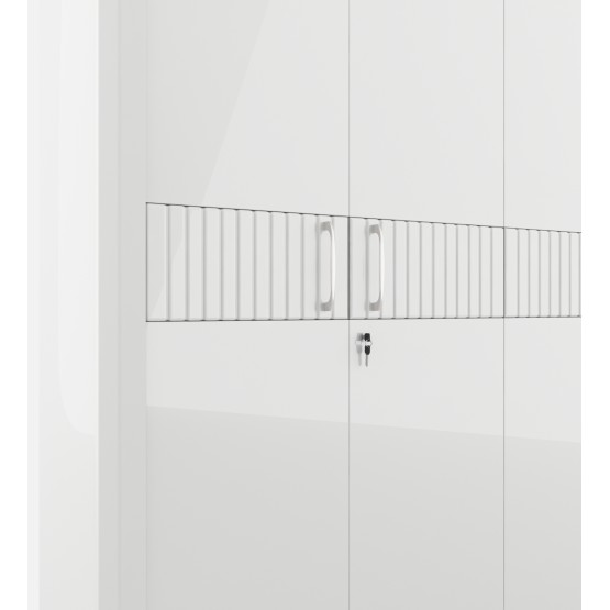 Kosmo Arctic 4 Door Wardrobe - High Gloss White