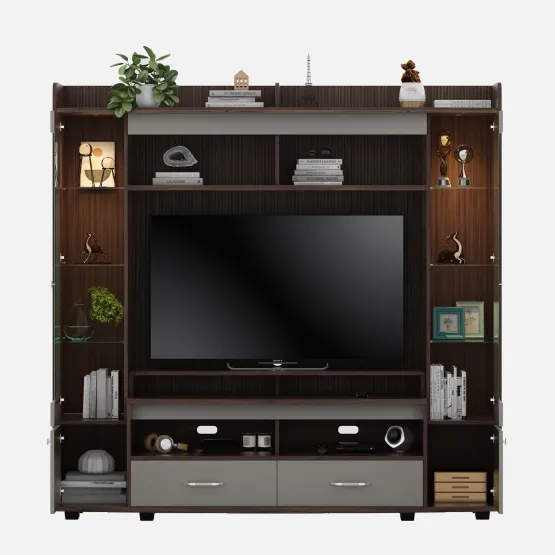 Wall Unit Arena - Lyon Walnut & Modern Ash