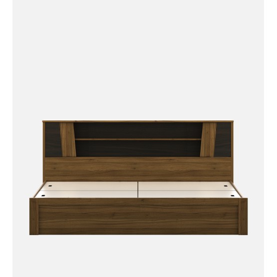 Kosmo Arthur Queen Bed With Box Type Storage - Natural Teak