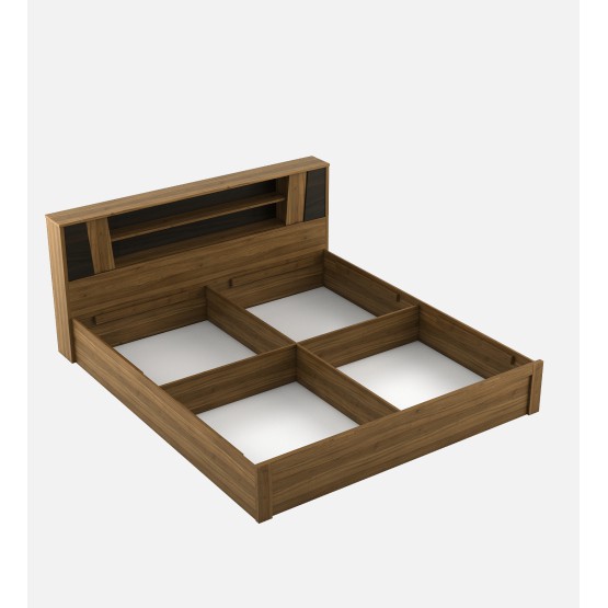 Arthur Queen Bed With Box Type Storage - Natural Teak