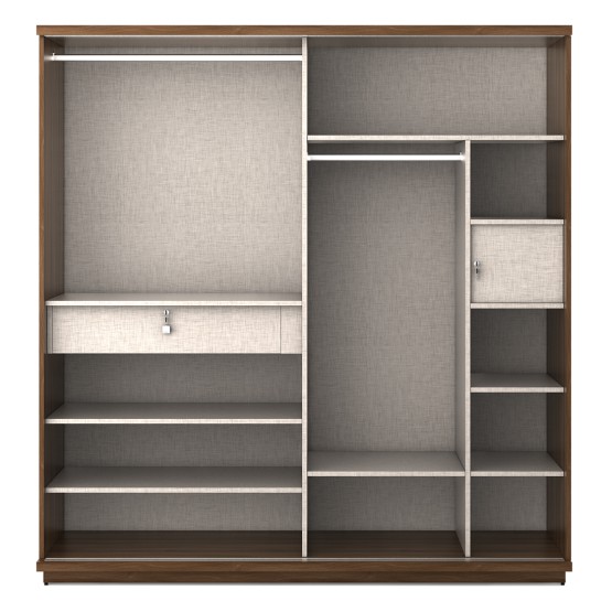 Autumn V2 Inner Sliding Wardrobe - Walnut Bronze