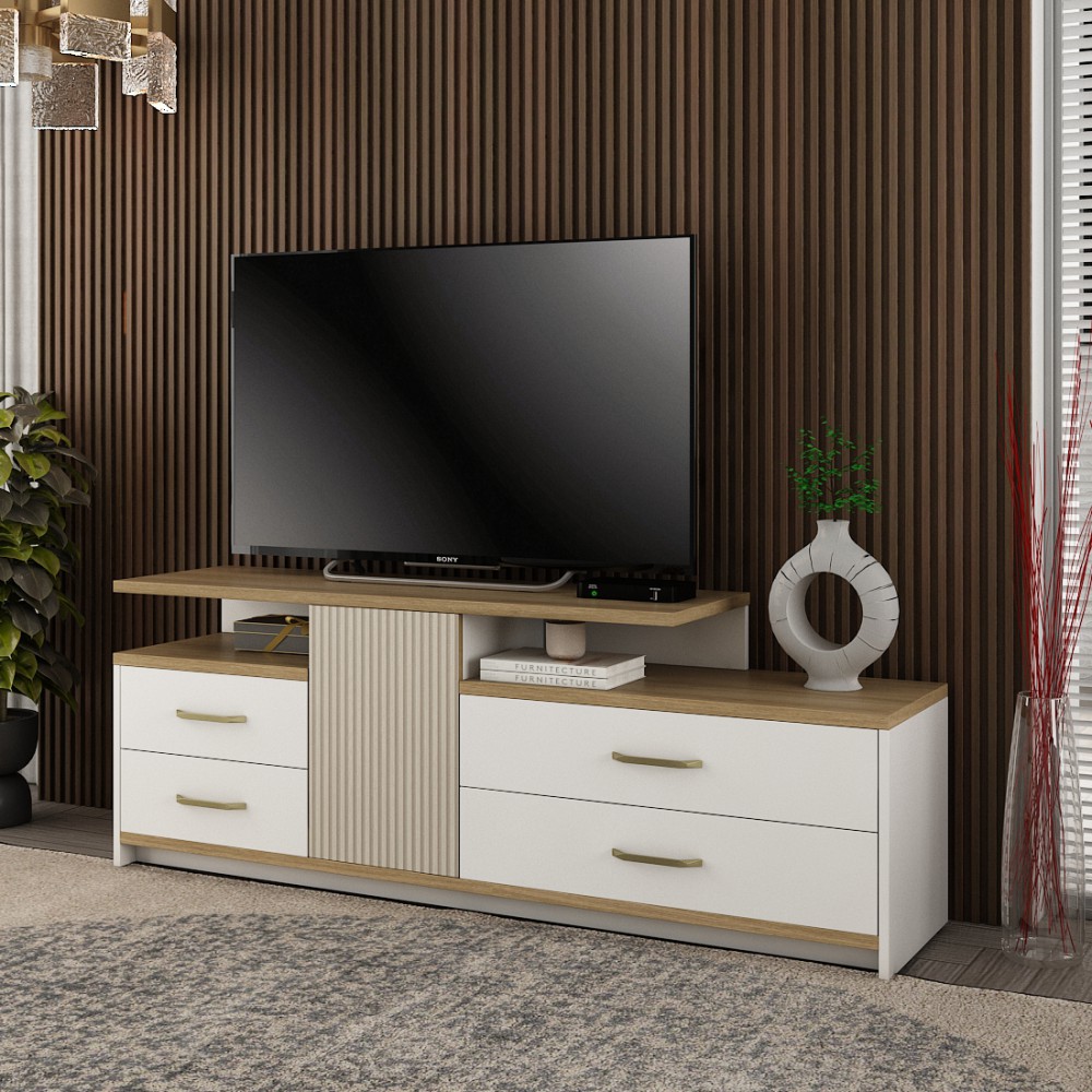 Kosmo Base Tv Unit St - Kingston White