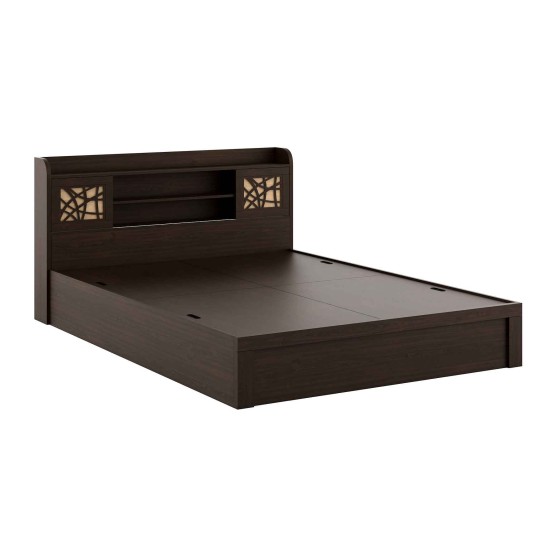 Kosmo Mayflower King Bed With Box Type Storage - Vermount Woodpore