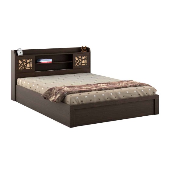 Mayflower King Bed With Box Type Storage - Vermount Woodpore