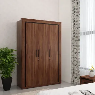 Spacewood Boston 3 Door Wardrobe - Sheesham