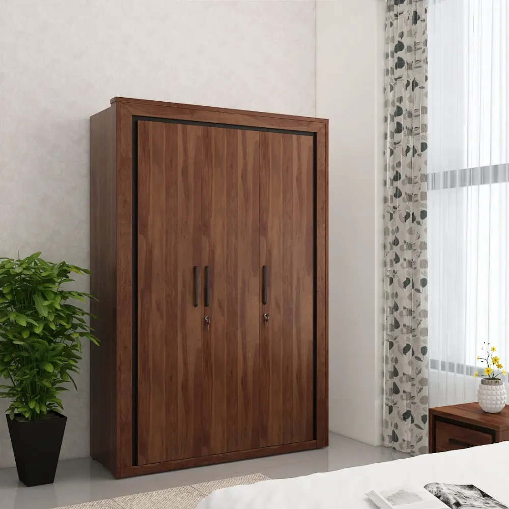 Boston  3 Door Wardrobe - Sheesham