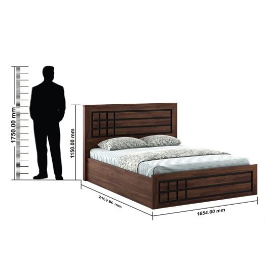 Boston V3 Queen Bed Full Lifton - Sheesham