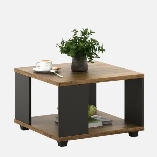 Kosmo Center Table Ct 102 In Classic Oak & Slate Grey