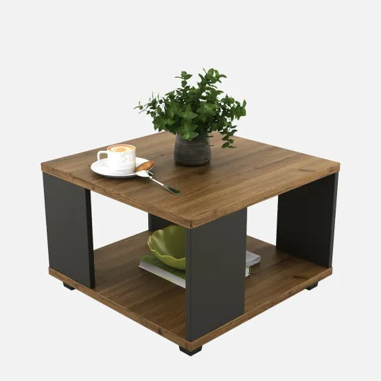 Kosmo Center Table Ct 102 In Classic Oak & Slate Grey