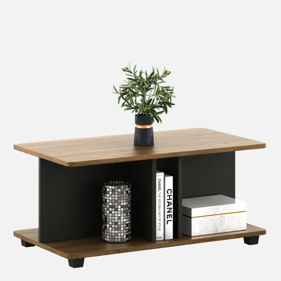 Kosmo Center Table Ct 103 In Classic Oak & Slate Grey