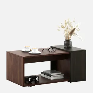 Kosmo Center Table Ct 107 In Sheesham & Fumed Oak