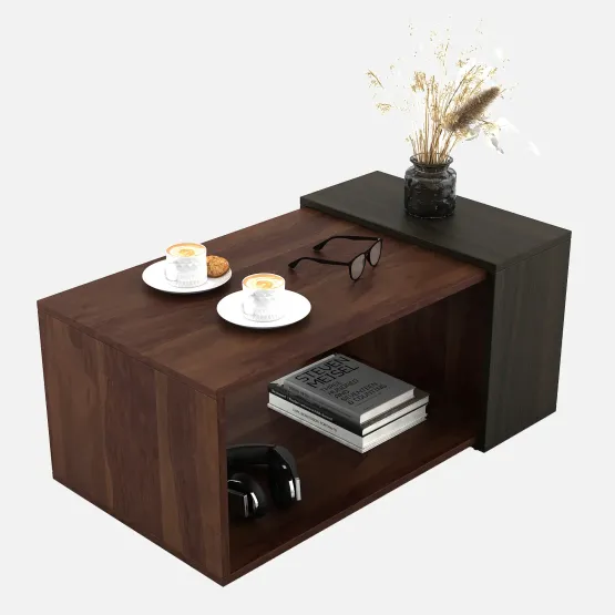 Kosmo Center Table Ct 107 In Sheesham & Fumed Oak