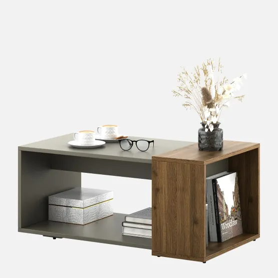 Kosmo Center Table Ct 108 In Modern Ash & Classic Oak