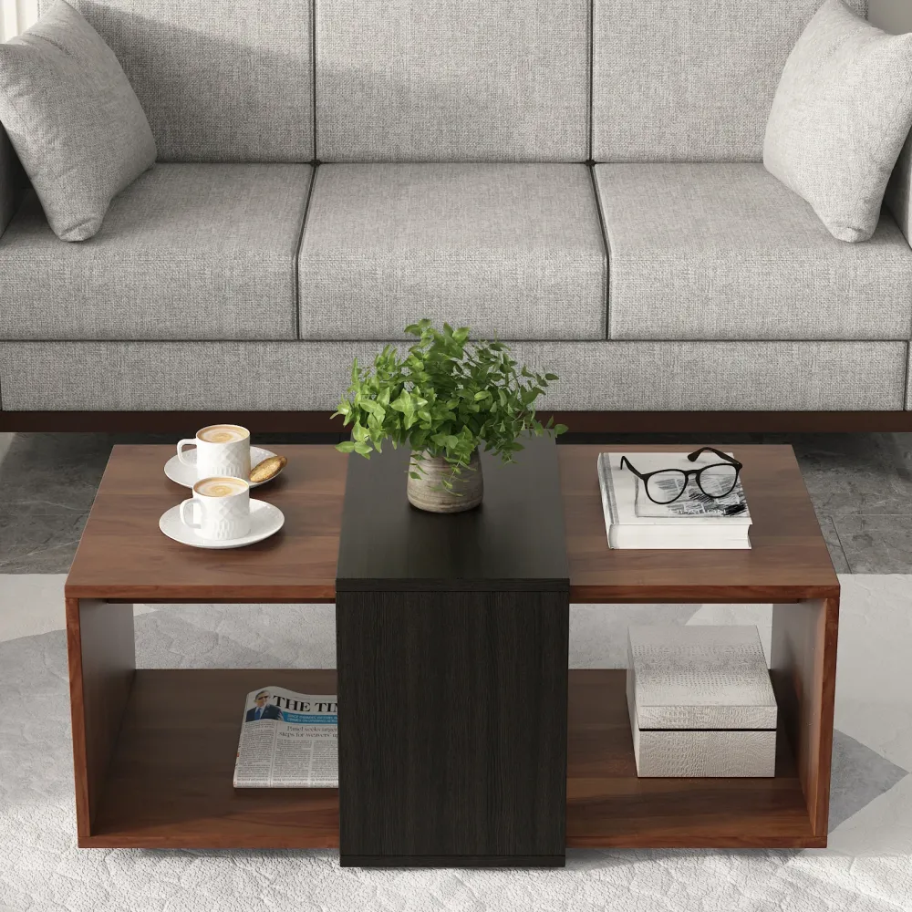 Kosmo Center Table Ct 109 In Sheesham & Natural Wenge