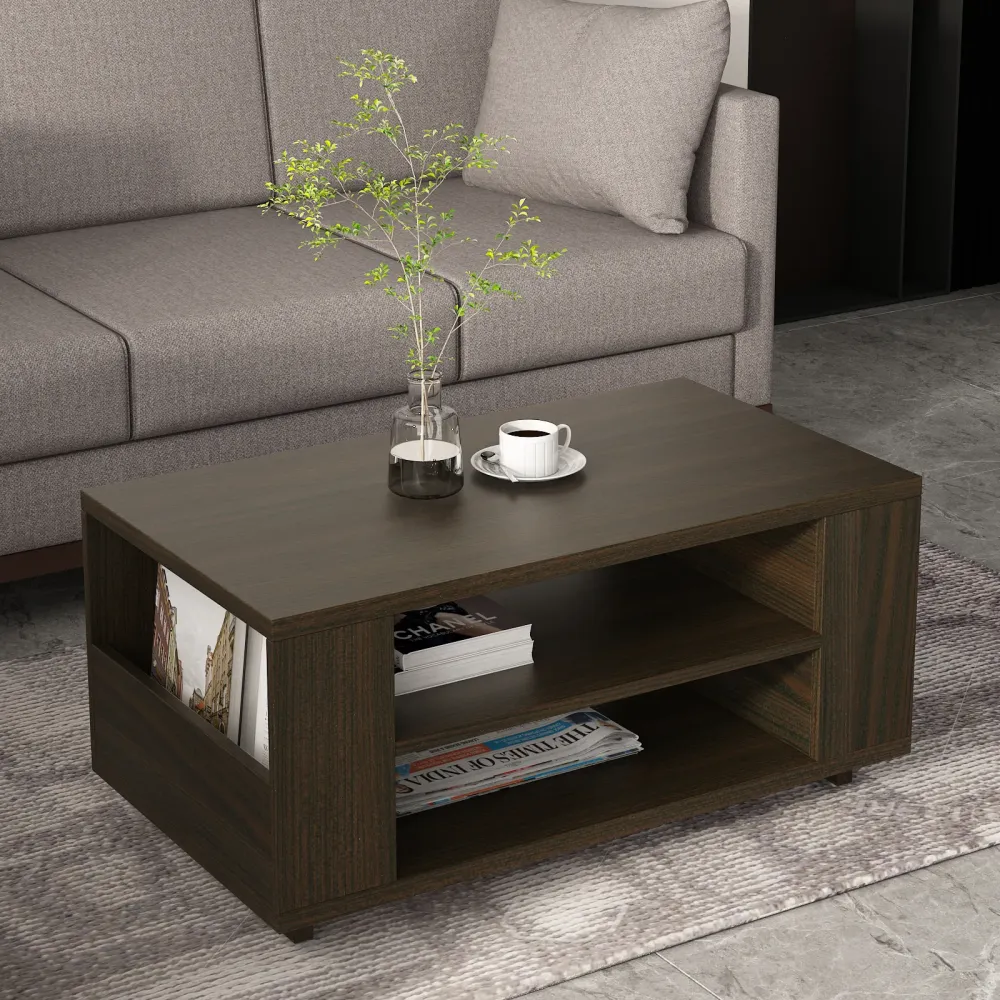 Kosmo Center Table Ct 110 In Fumed Oak