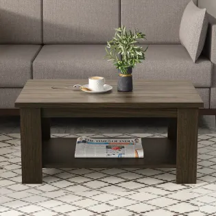 Kosmo Center Table Ct 111 In Fumed Oak & Vintage Wood