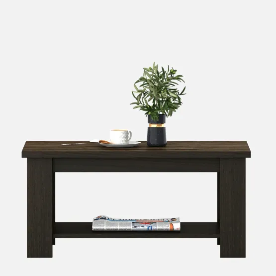 Kosmo Center Table Ct 111 In Fumed Oak & Vintage Wood