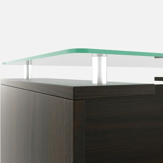 Kosmo Center Table Ct 112 In Fumed Oak