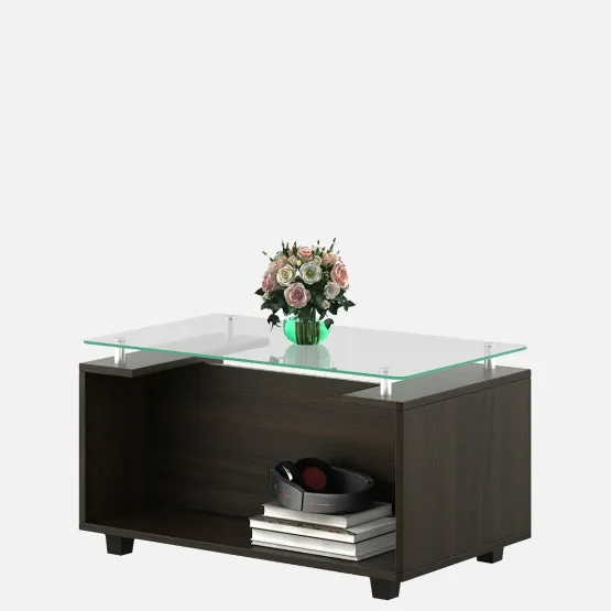 Kosmo Center Table Ct 112 In Fumed Oak