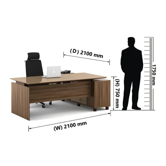 Chief Director Suit With Storage 2100(w)x2100(d)x750(h)-lh - Capachino