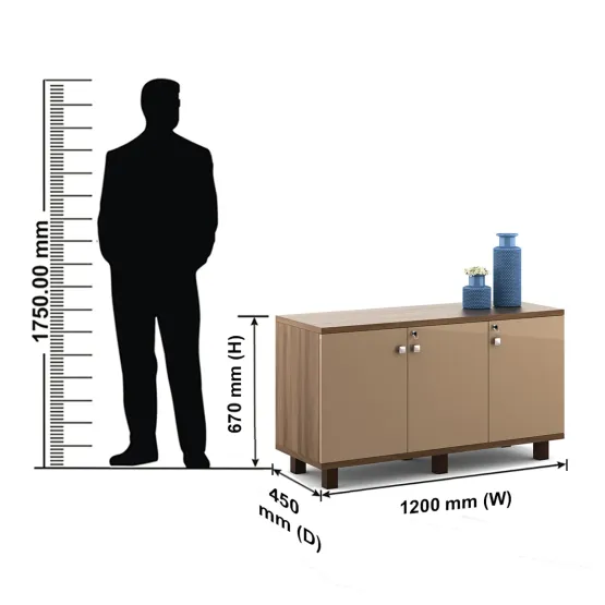 Chief Low Height Storage 1200 (w) X 450 (d) X 670 (h) - Capachino