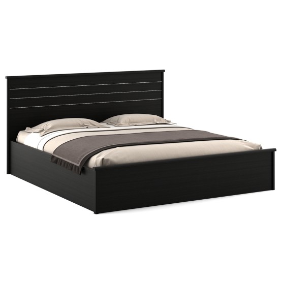 Kosmo Carnival  King Bed With Box Storage - Natural Wenge Woodpore