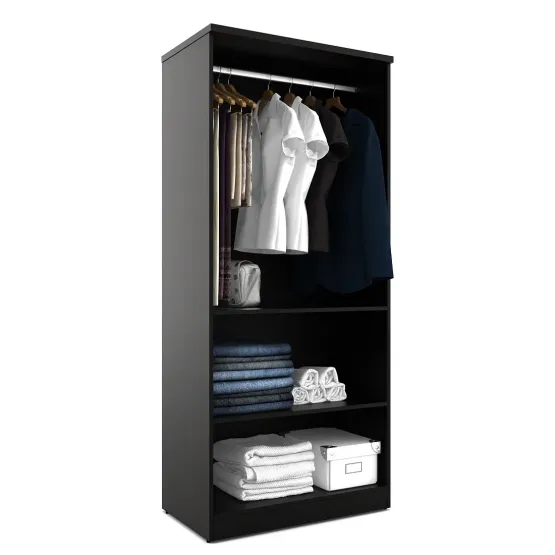 Kosmo Carnival 2-door Wardrobe (with Mirror) - Natural Wenge Woodpore