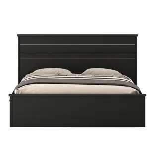 Kosmo Carnival V2 Queen Bed With 3/4 Lift On  Hd - Natural Wenge Woodpore