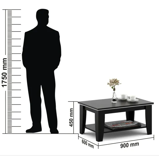 Kosmo Centre Table Ct03 - Natural Wenge Woodpore