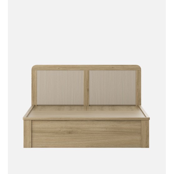 Cleo Queen Bed 3/4th Lift On Storage-santana Oak & Bamboo Flute