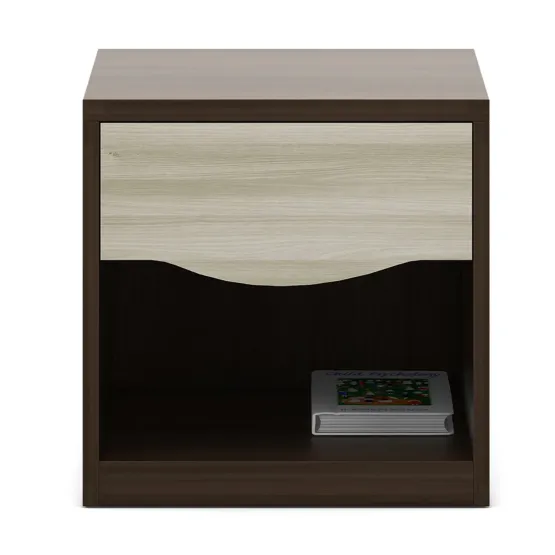 Kosmo Crescent Bedside - Mol-acacia Dark Woodpore