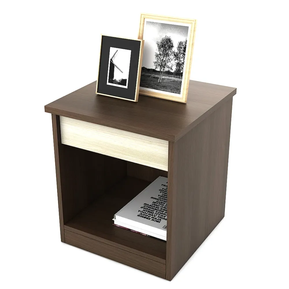 Kosmo Denver Bed Side Table - Mol-acacia Dark