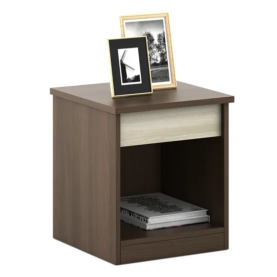 Kosmo Denver Bed Side Table - Mol-acacia Dark