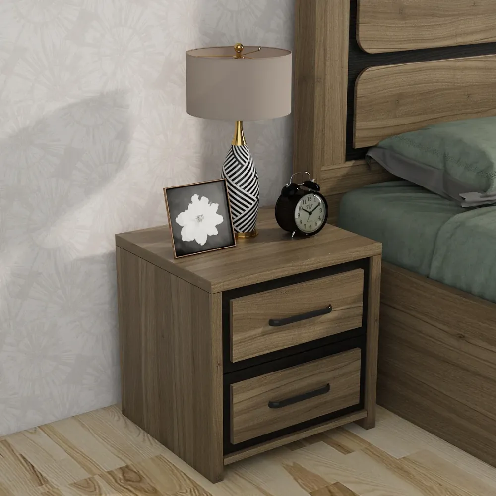 Kosmo Dublin Bedside - Lyon Walnut