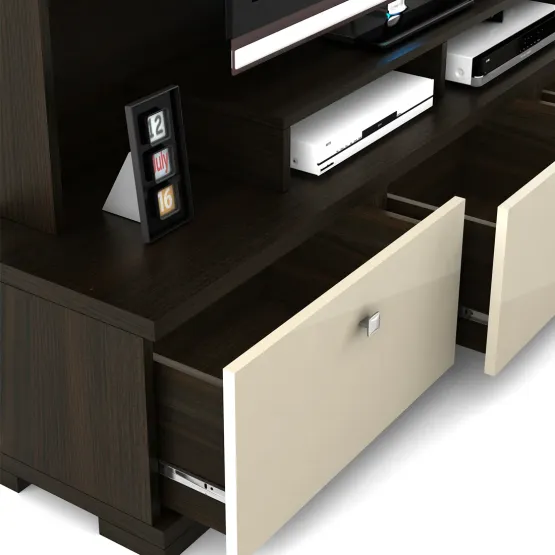 Kosmo Wall Unit Glx 1816a - Fumed Oak (woodpore)