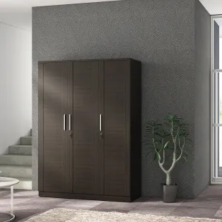 Grace 3 Door Wardrobe - Natural Wenge Woodpore