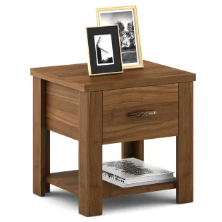 Harmony Bedside With One Drawer - Natural Teak