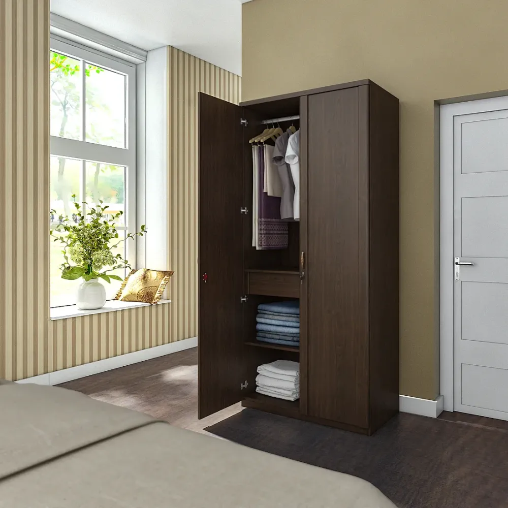 Kosmo Harmony 2 Door Wardrobe Without Mirror - Vermount - Woodpore