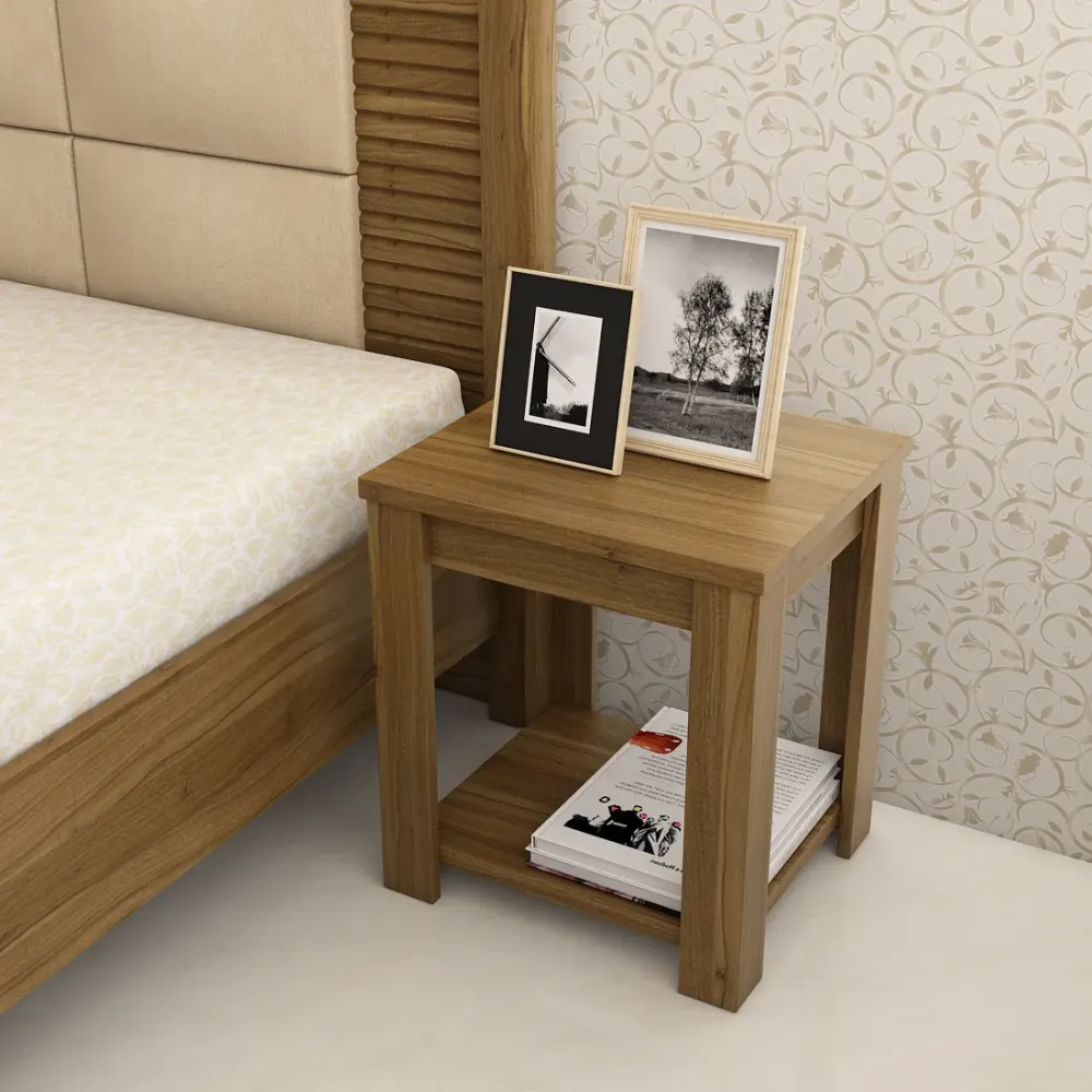 Kosmo Harmony Side Table - Natural Teak Woodpore